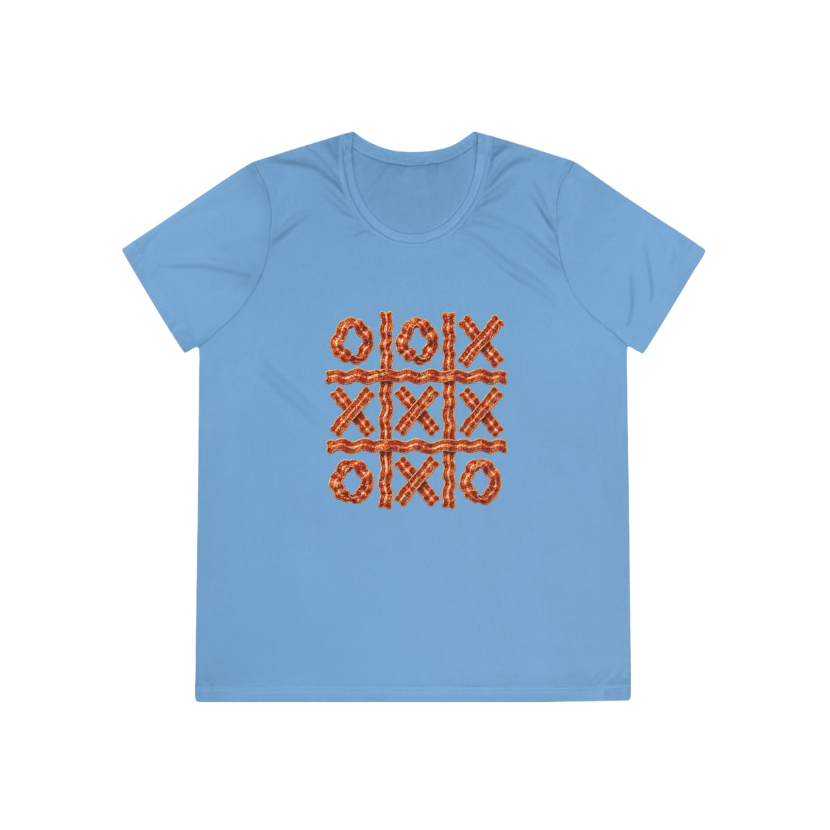 Bacon Tic-Tac-Toe Women's Dry-Fit Performance Tee