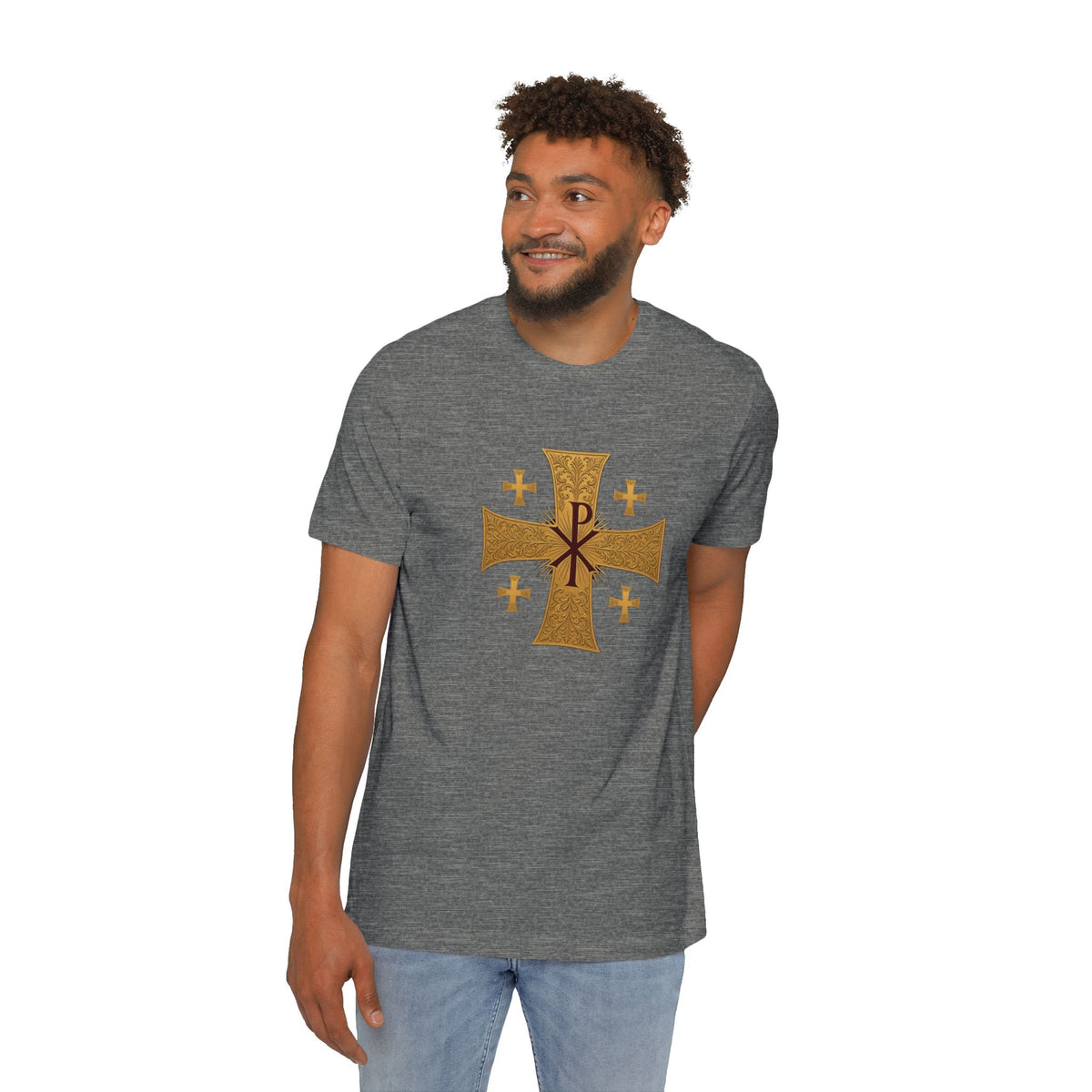 Chi-Rho Jerusalem Cross Lightweight Tee