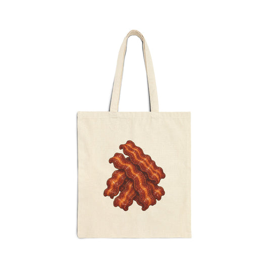 Bacon Pile Canvas Tote Bag