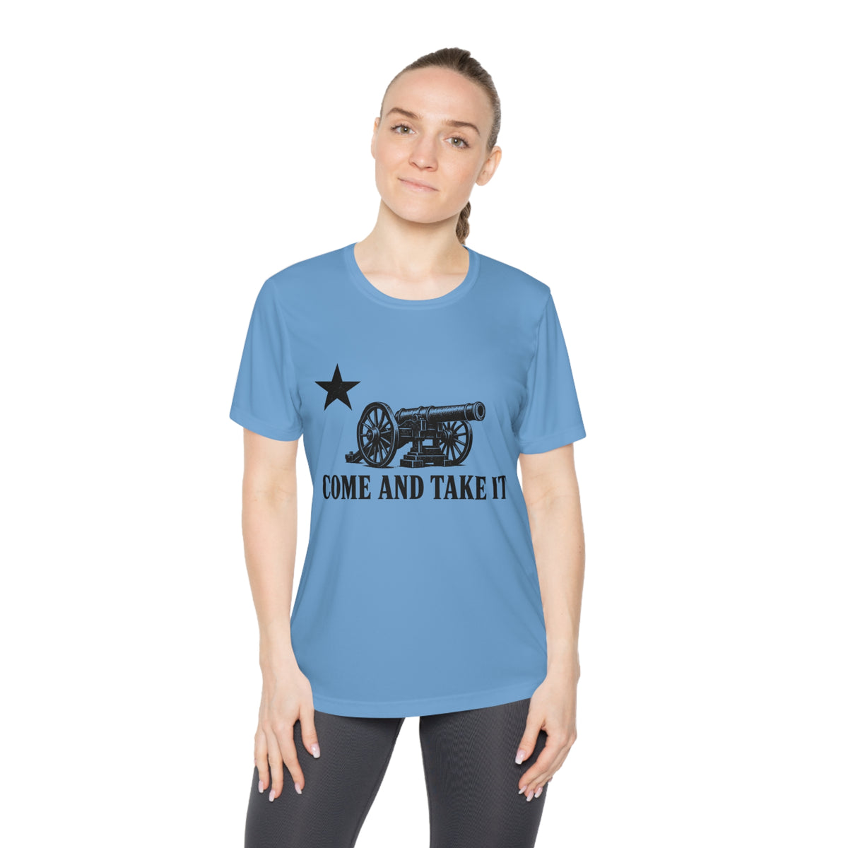 Come and Take It Cannon Women's Dry-Fit Performance Tee
