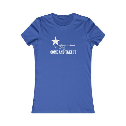 Come and Take It Rifle Women's Slim Fit Tee - Dark Colors