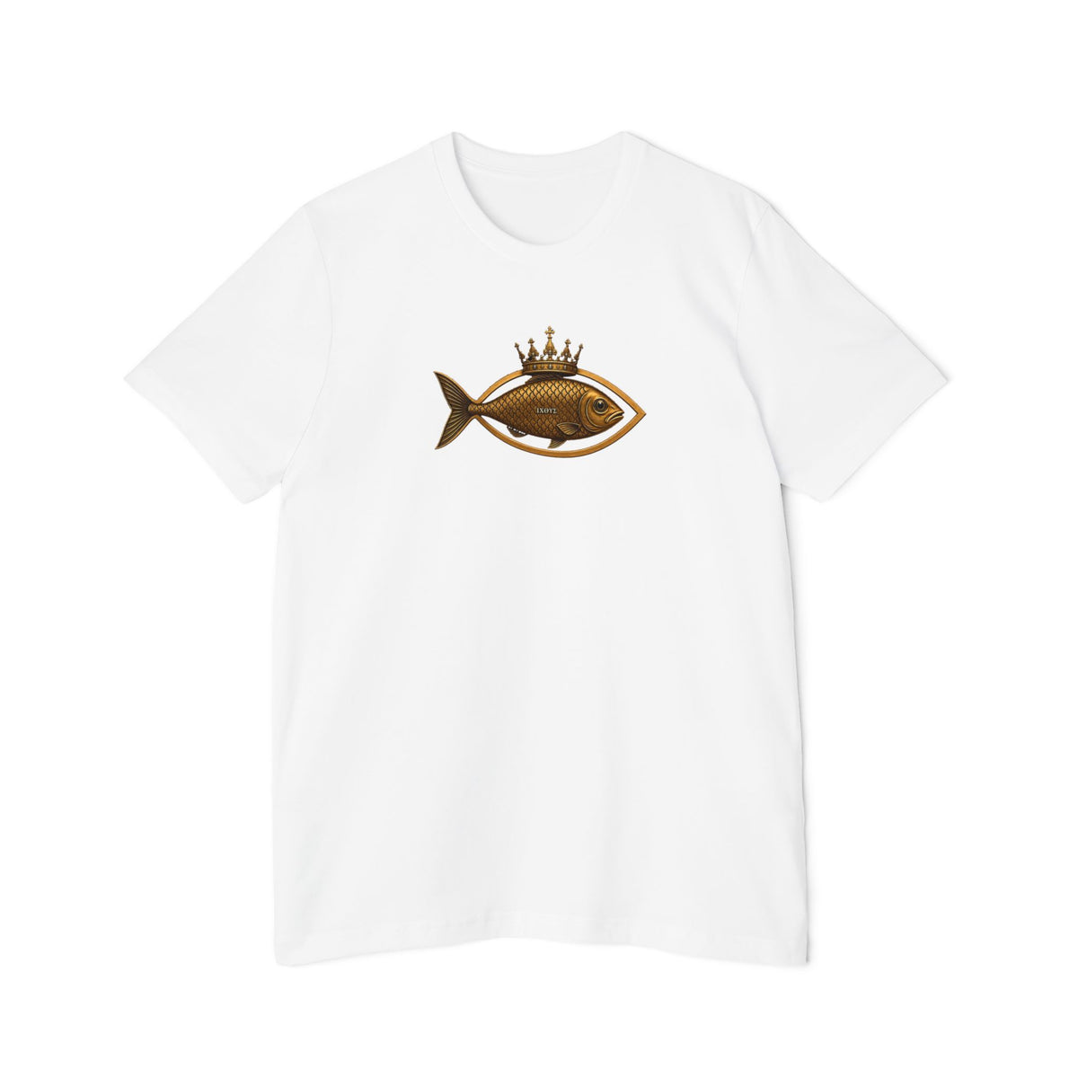 Crowned Ichthys Jesus Fish Lightweight Tee