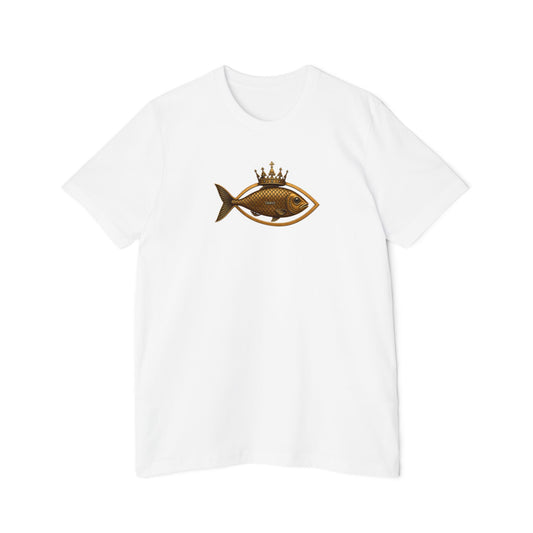 Crowned Ichthys Jesus Fish Lightweight Tee