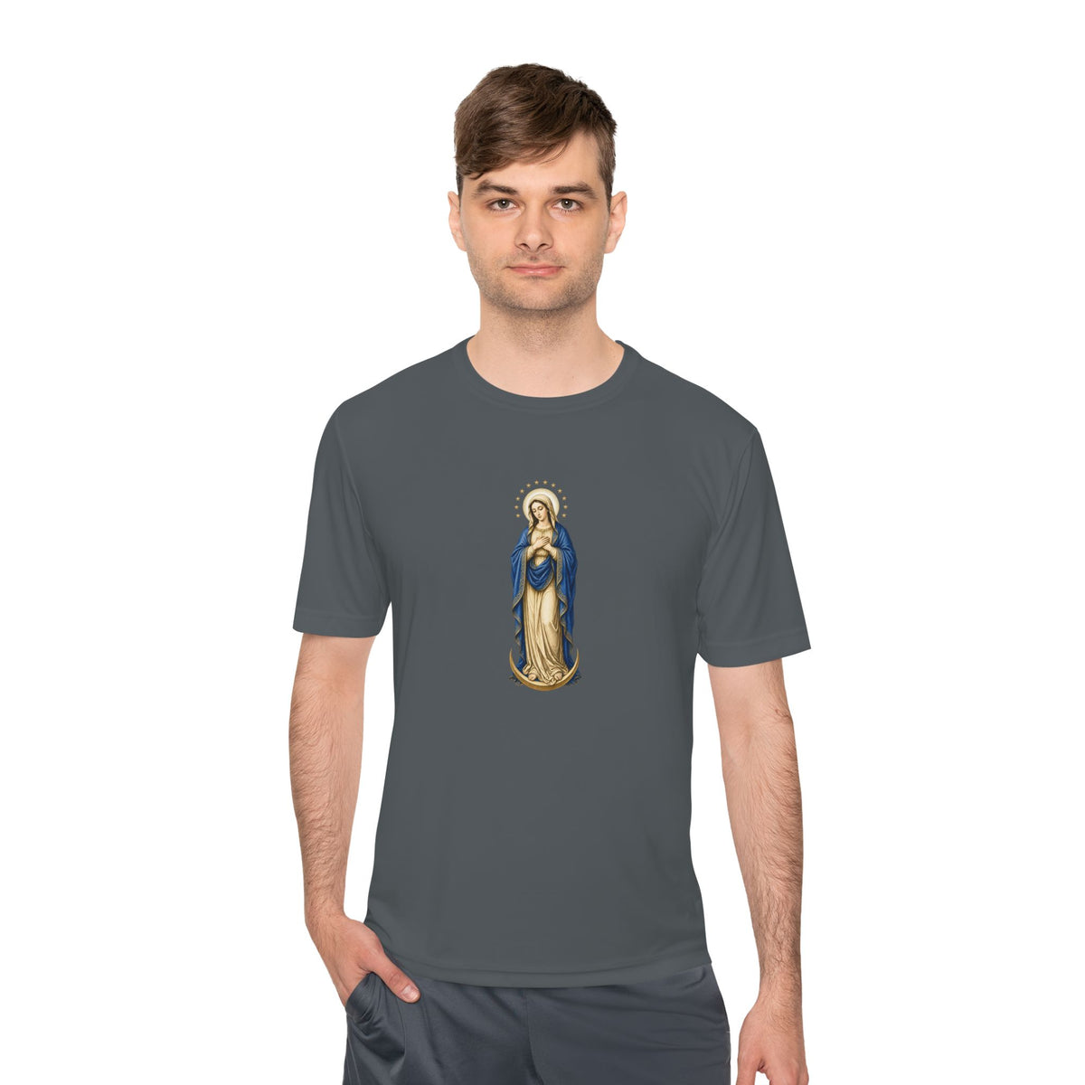 Mary, Crown of Twelve Stars Men's Dry-Fit Performance Tee