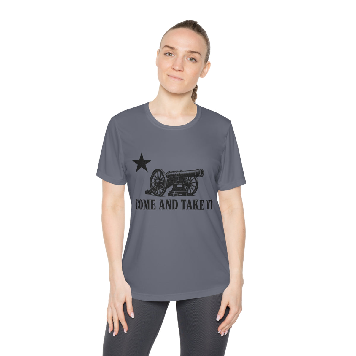 Come and Take It Cannon Women's Dry-Fit Performance Tee
