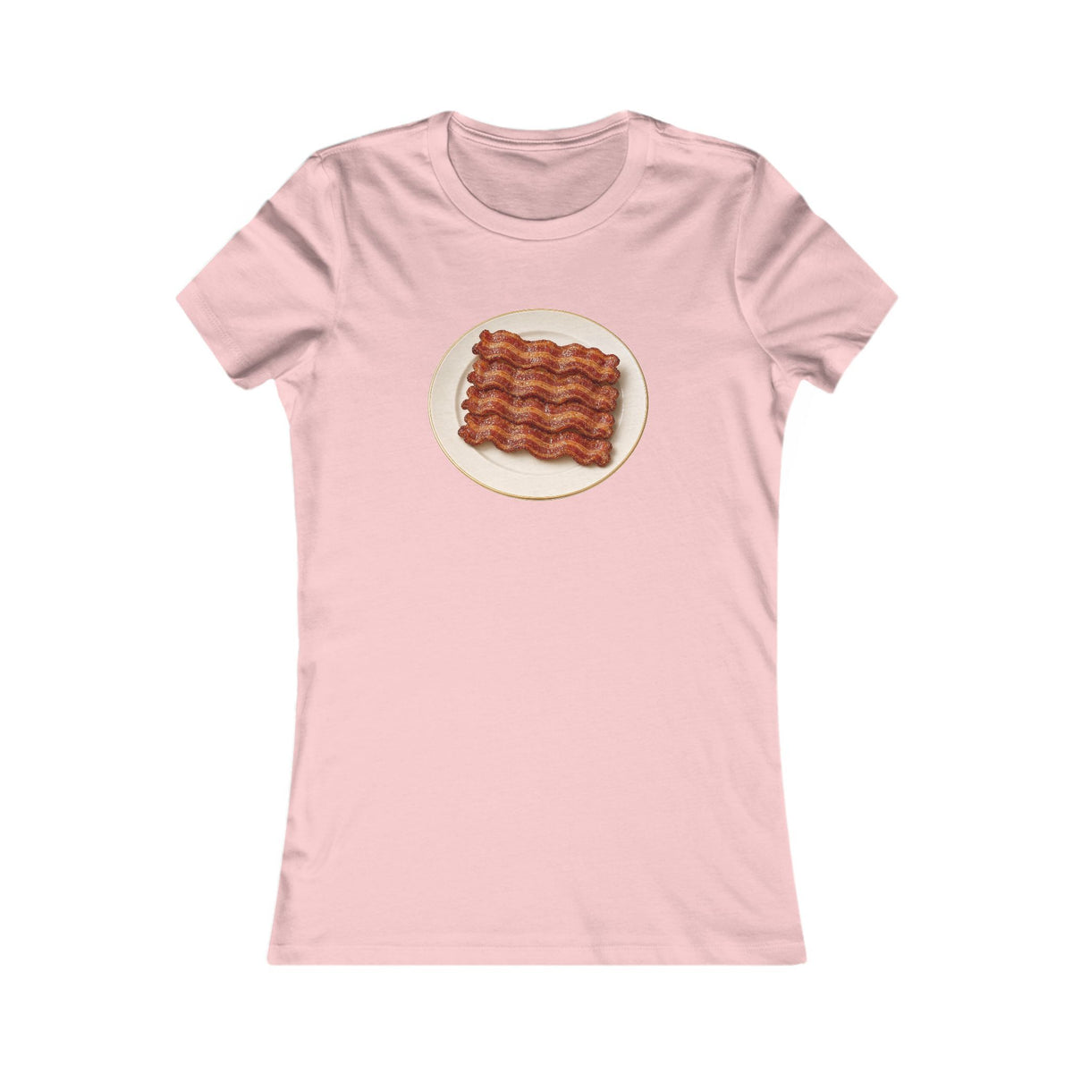 Bacon Stack Plate Women's Slim Fit Tee