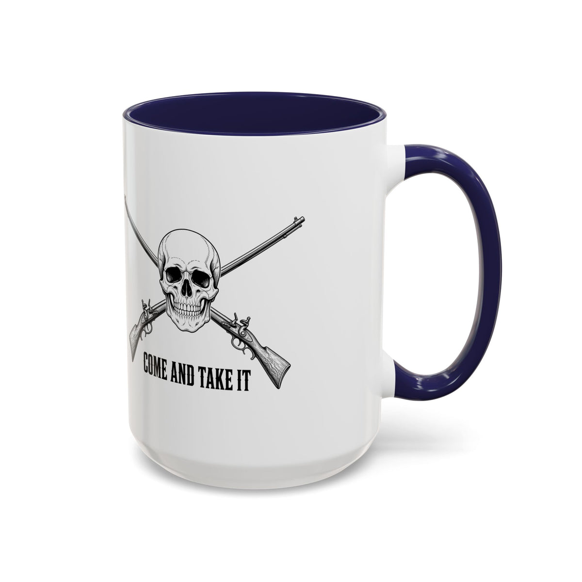 Come and Take It Jolly Roger Accent Mug