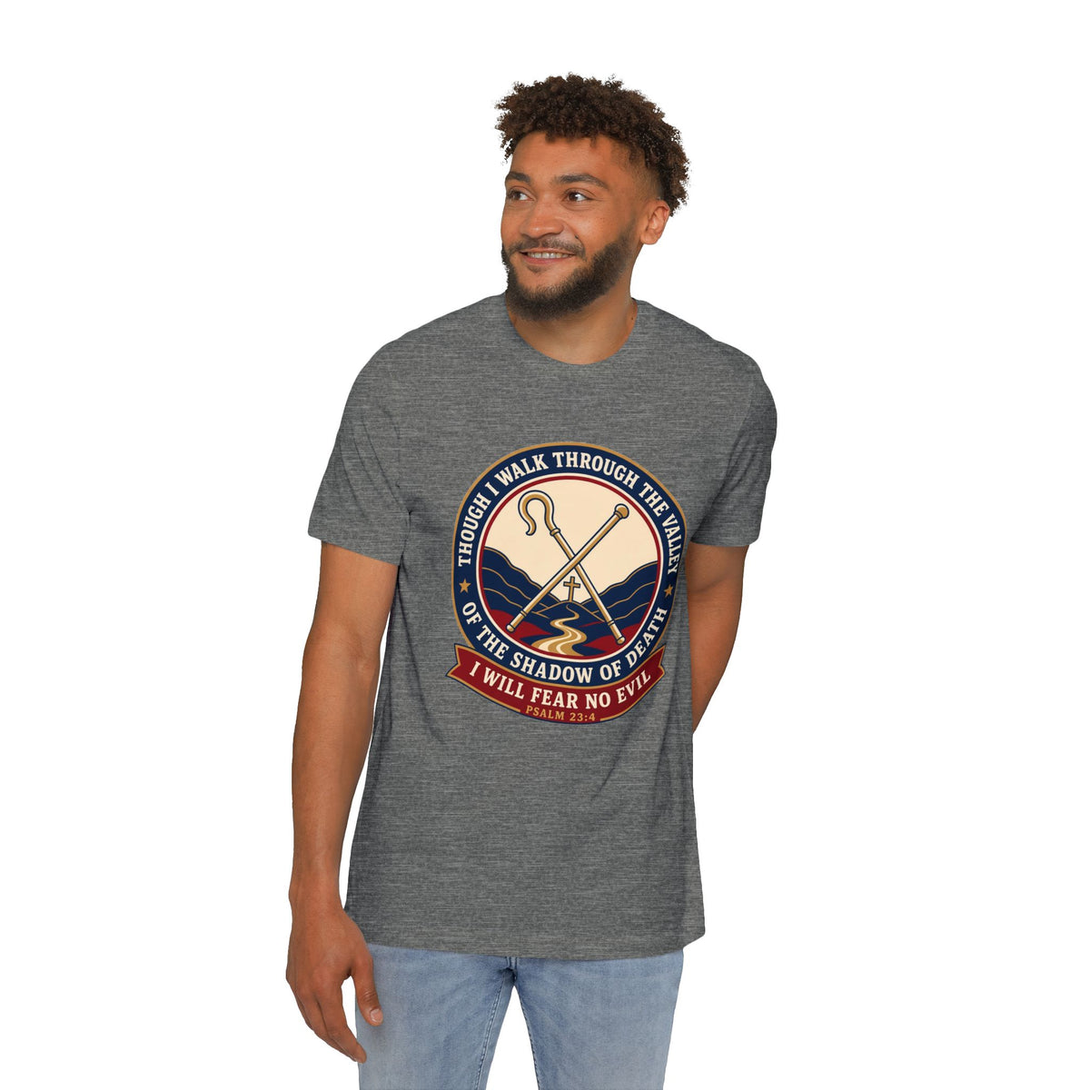 Fear No Evil Psalm 23:4 Lightweight Tee