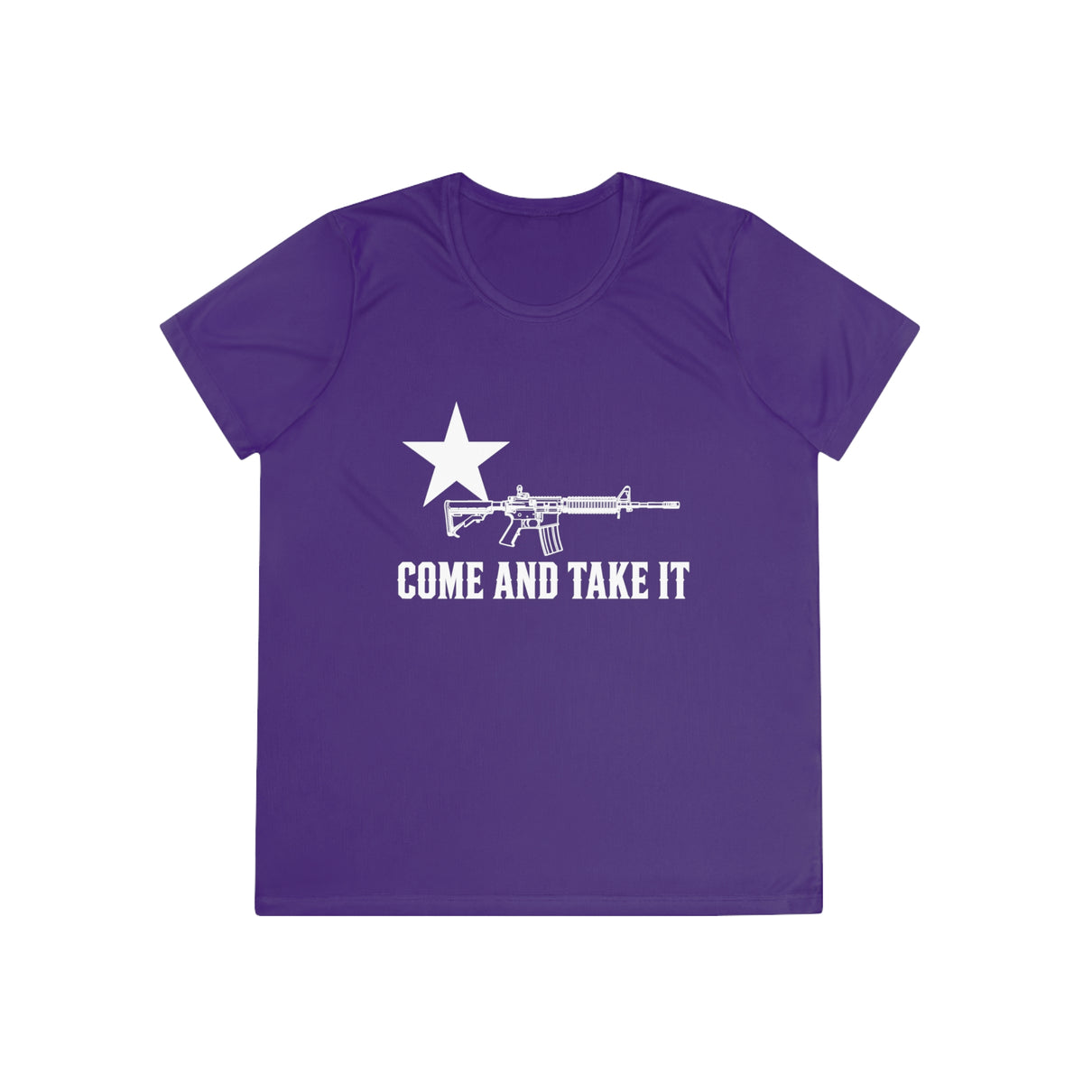 Come and Take It Rifle Women's Dry-Fit Performance Tee - Dark Colors