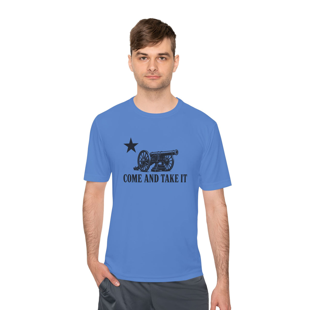 Come and Take It Cannon Men's Dry-Fit Performance Tee