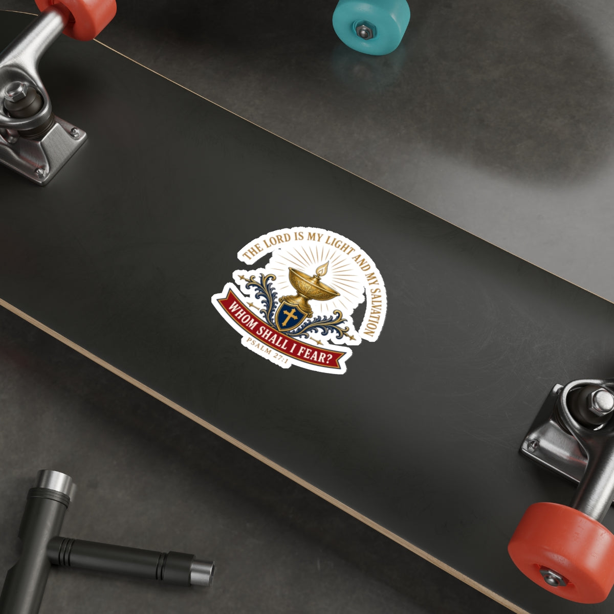 Light & Salvation Psalm 27:1 Die-Cut Sticker
