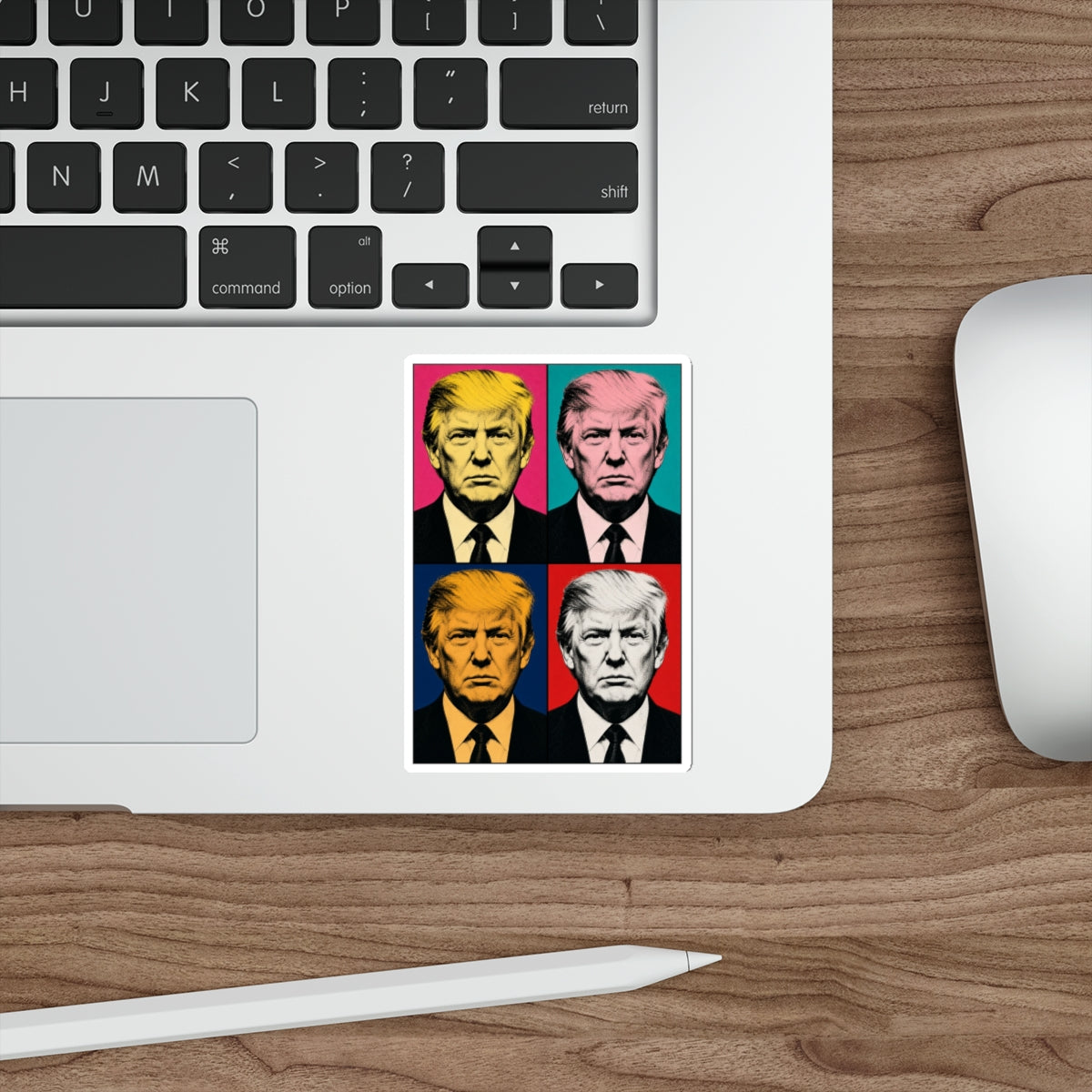 Trump Pop Art Grid Die-Cut Sticker