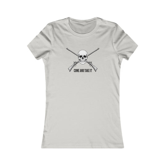 Come and Take It Jolly Roger Women's Slim Fit Tee