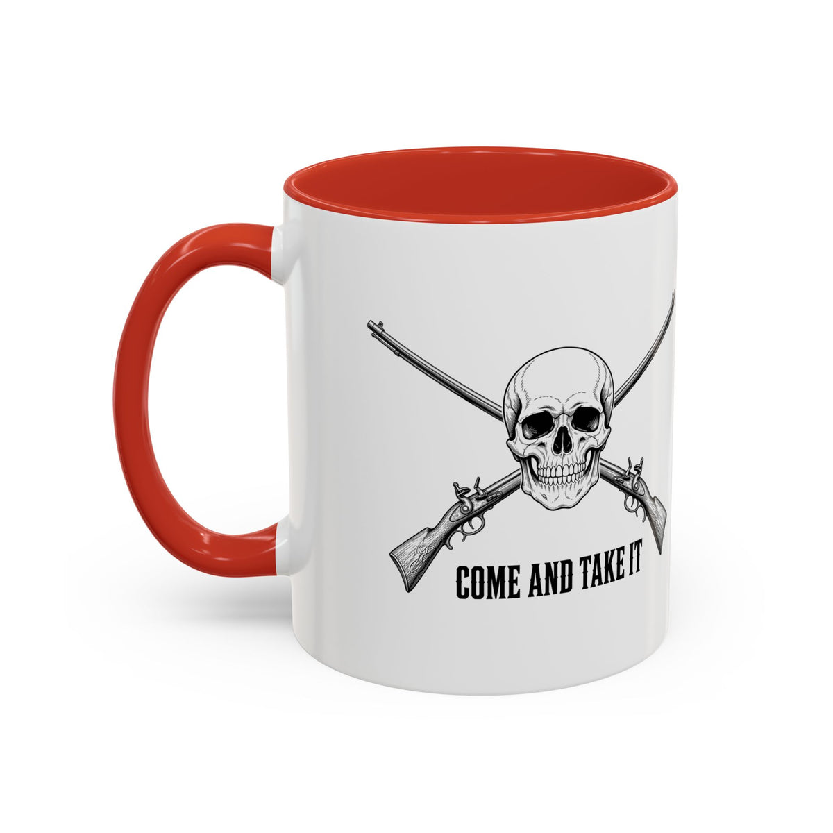 Come and Take It Jolly Roger Accent Mug