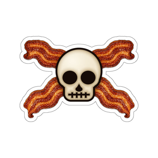 Bacon Jolly Roger Die-Cut Sticker