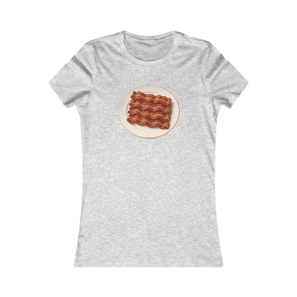 Bacon Stack Plate Women's Slim Fit Tee