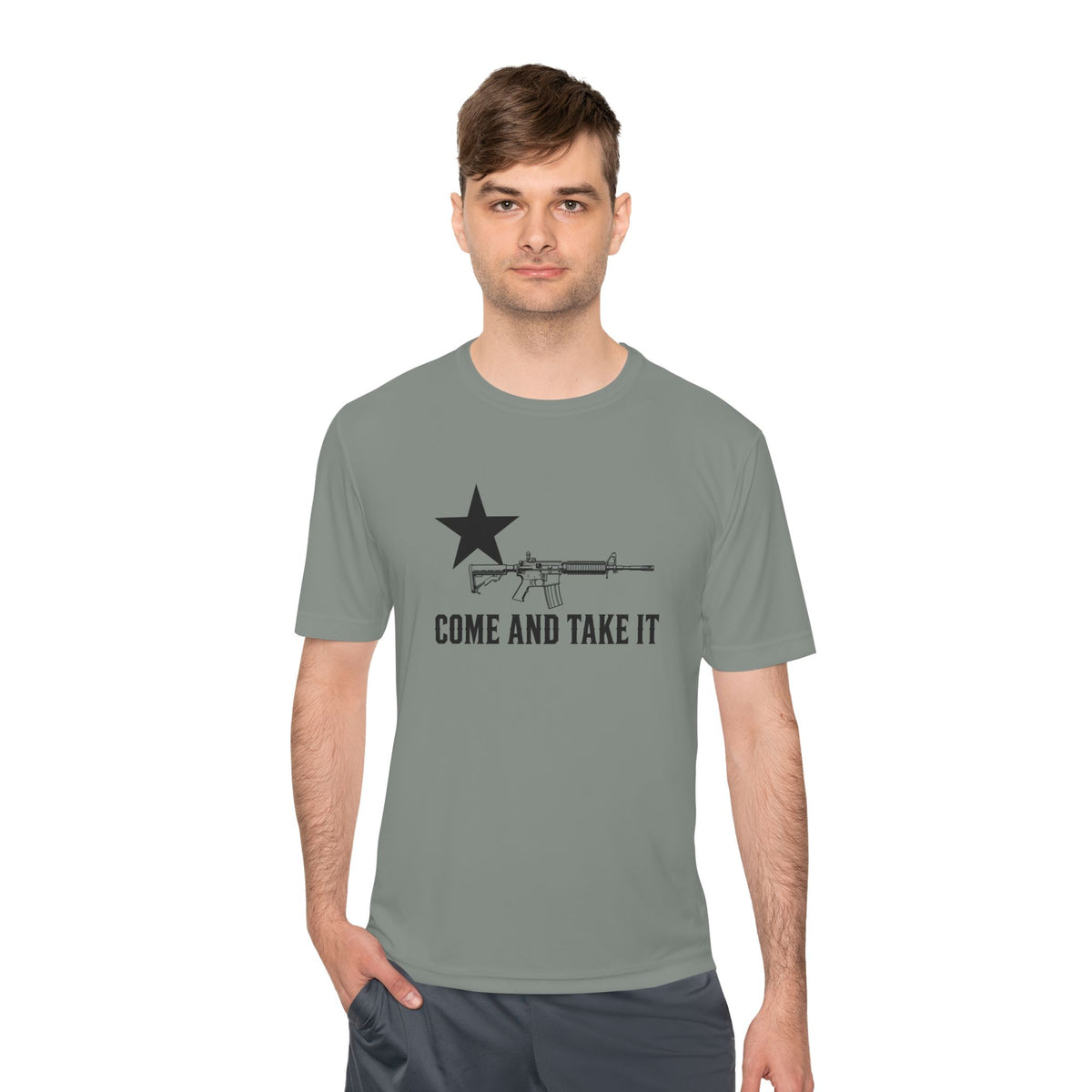 Come and Take It Rifle Men's Dry-Fit Performance Tee