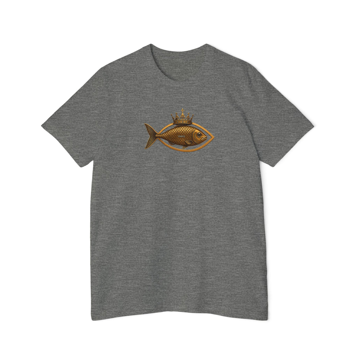 Crowned Ichthys Jesus Fish Lightweight Tee