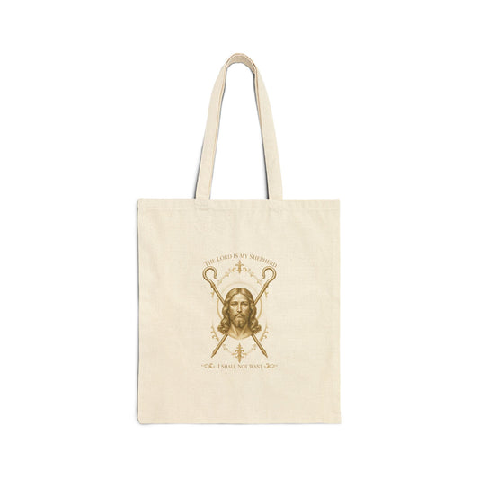The Lord Is My Shepherd Psalm 23:1 Canvas Tote Bag
