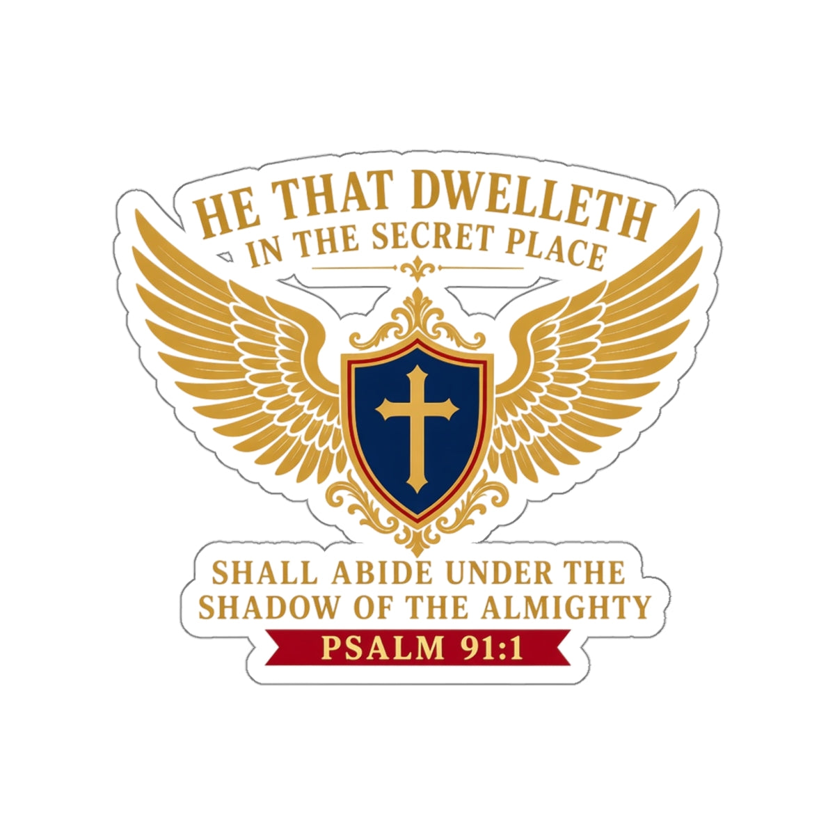 Secret Place Psalm 91:1 Die-Cut Sticker