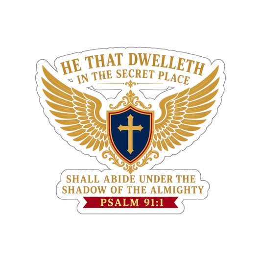 Secret Place Psalm 91:1 Die-Cut Sticker