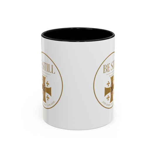 Be Still Psalm 46:10 Accent Mug
