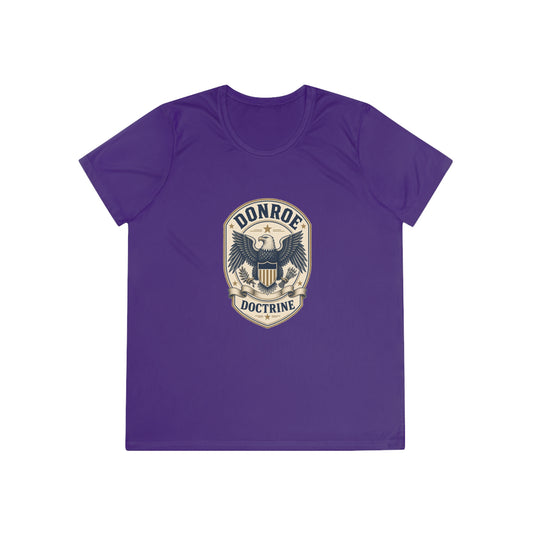 Donroe Doctrine Badge Women's Dry-Fit Performance Tee