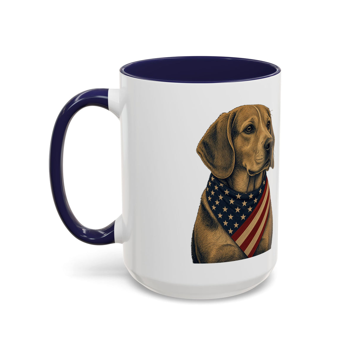 Patriotic Beagle Accent Mug