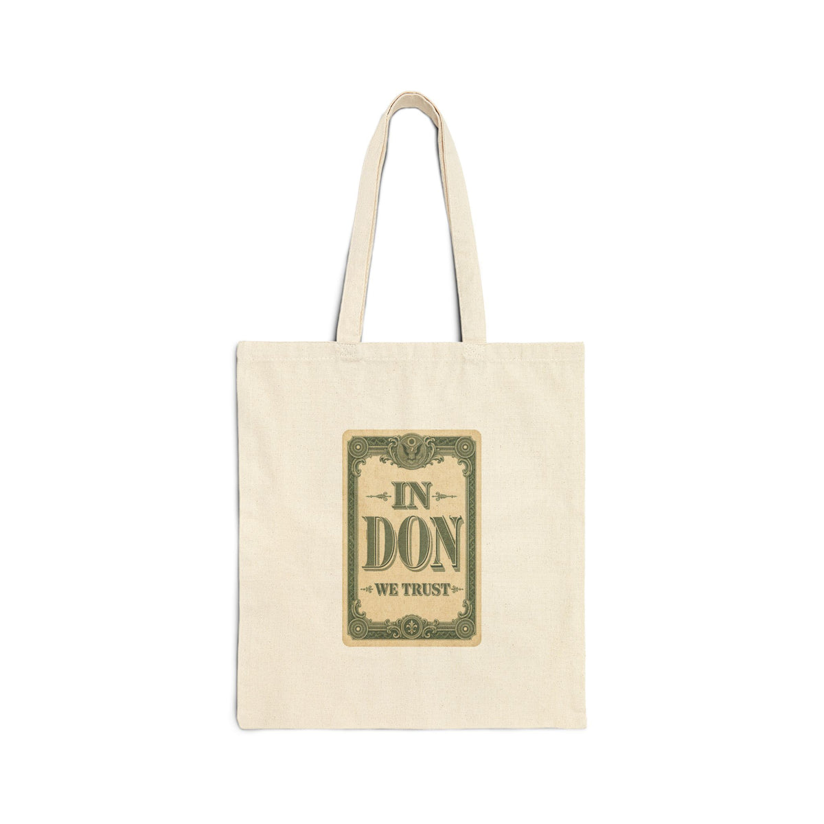 In Don We Trust Card Canvas Tote Bag