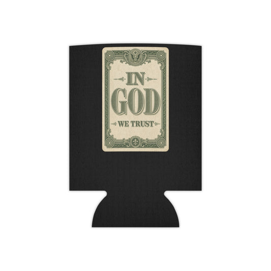 In God We Trust Card Can Cooler