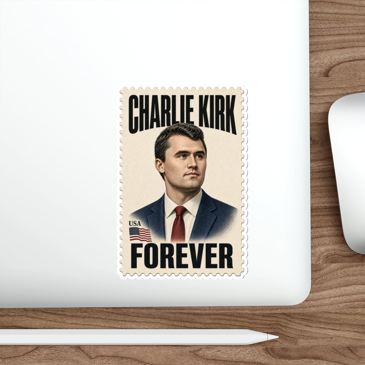 Charlie Kirk Forever Stamp Die-Cut Sticker