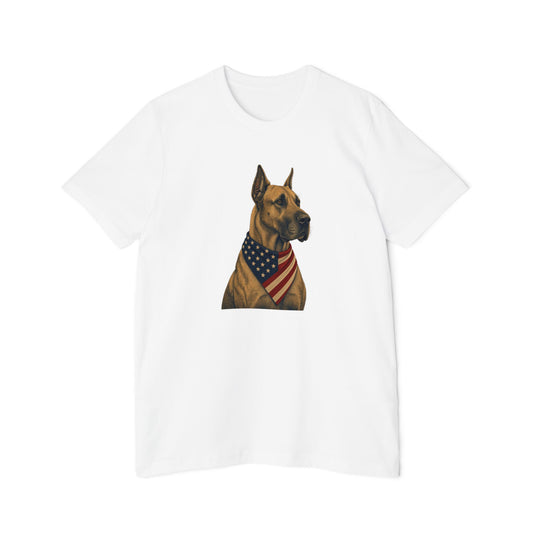 Patriotic Great Dane American Flag Bandana Lightweight Tee
