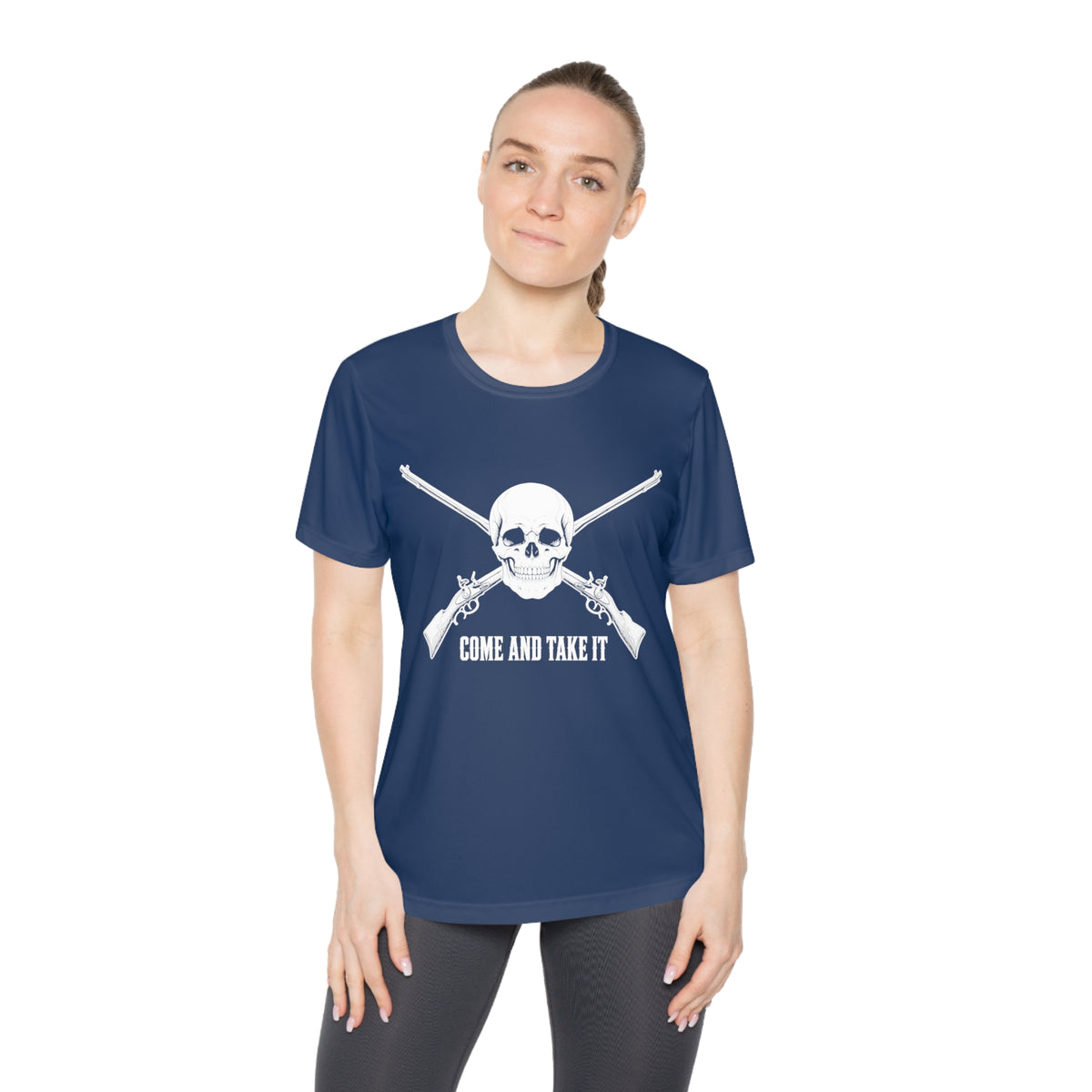 Come and Take It Jolly Roger Women's Dry-Fit Performance Tee