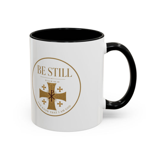 Be Still Psalm 46:10 Accent Mug