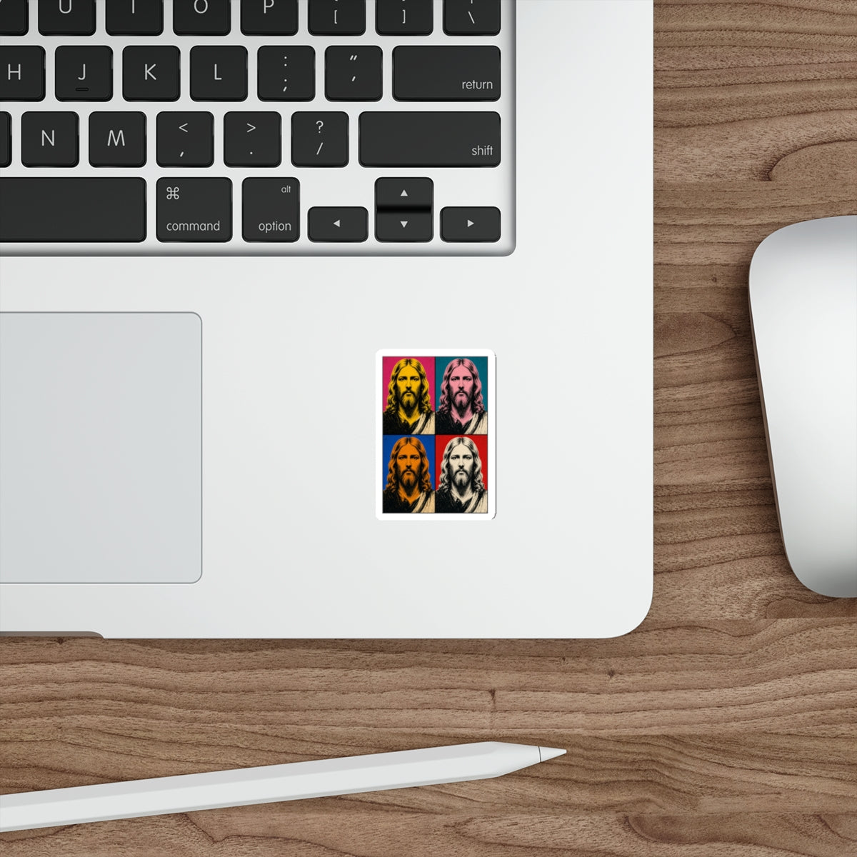 Jesus Pop Art Grid Die-Cut Sticker