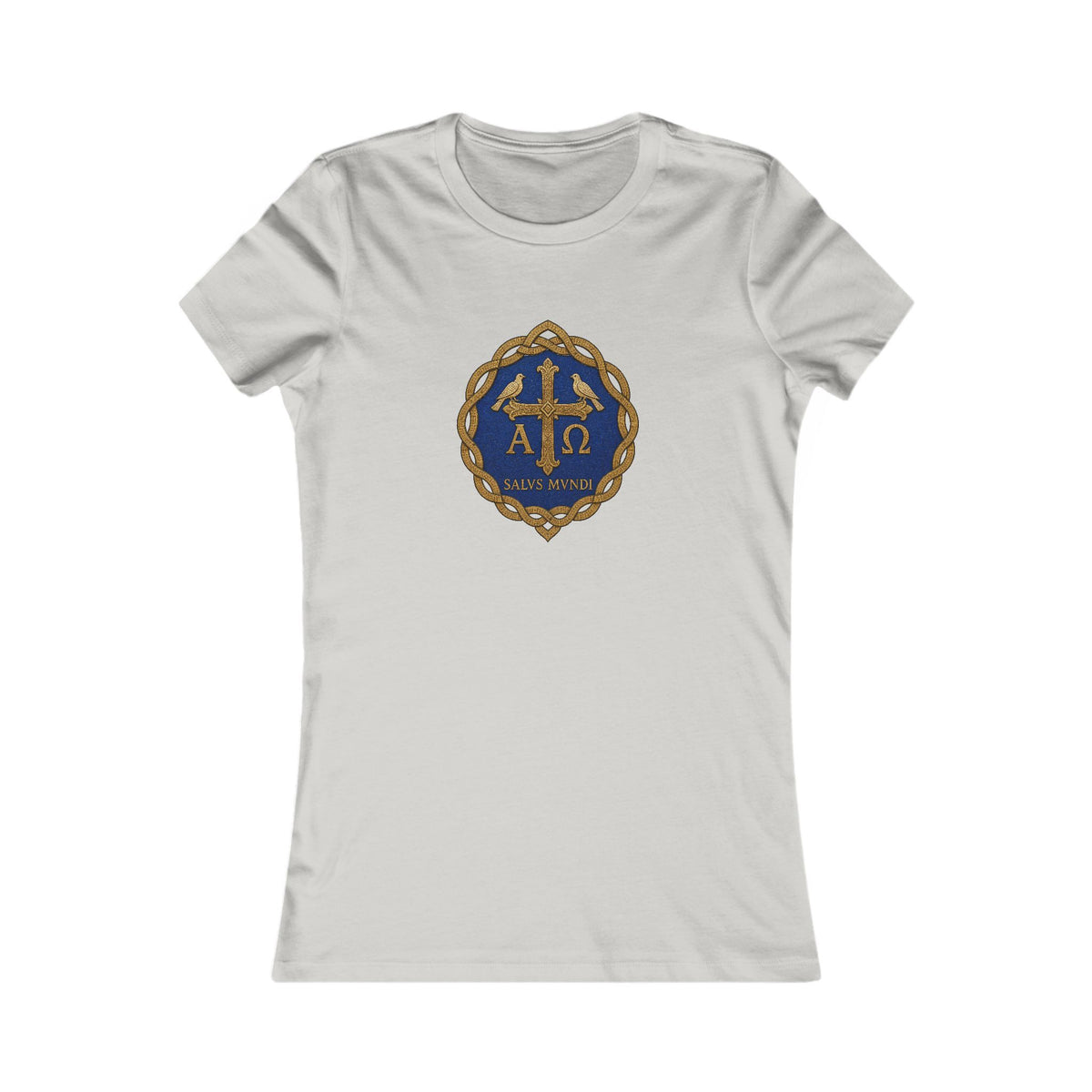 Salus Mundi Mosaic Cross Women's Slim Fit Tee