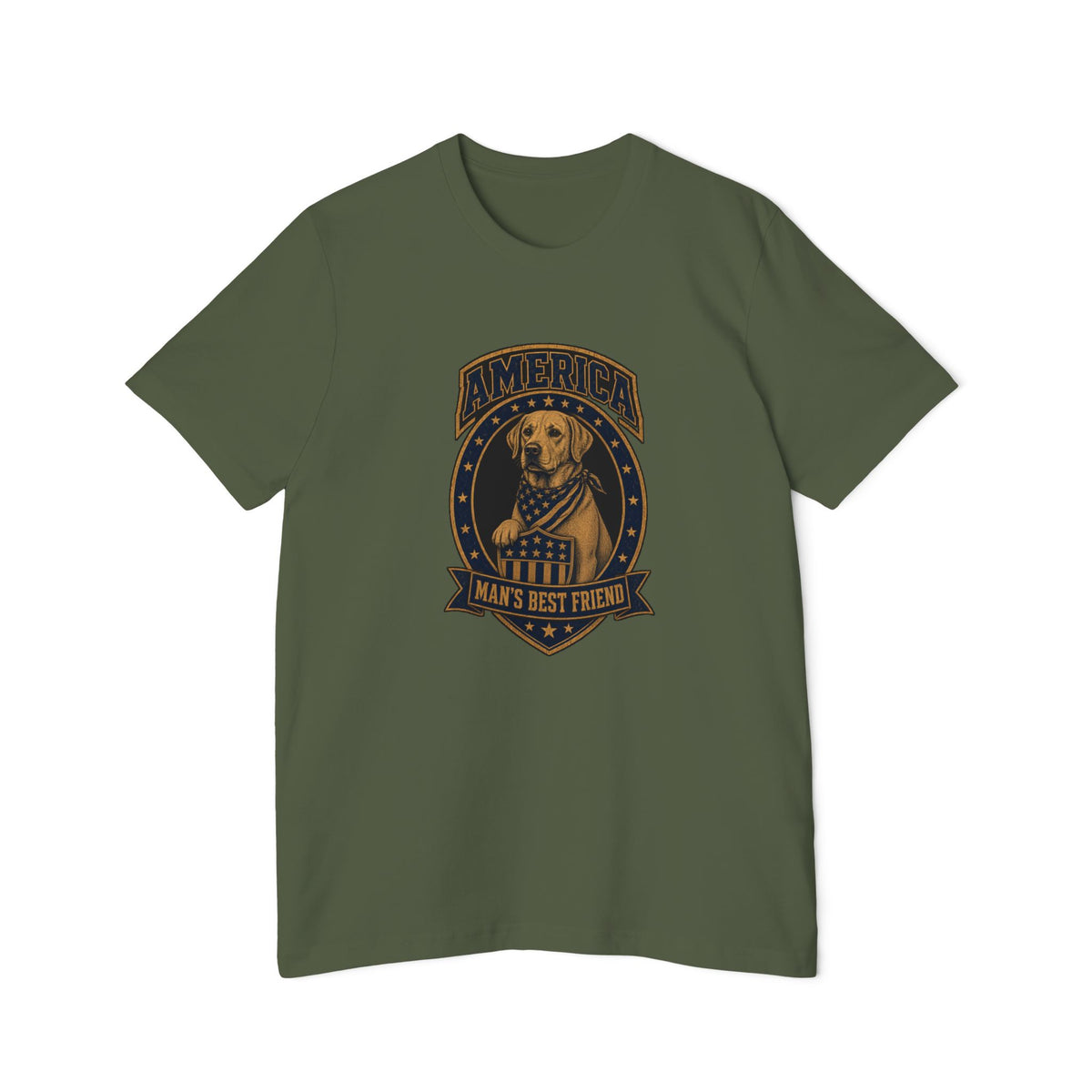 America Man's Best Friend Badge Lightweight Tee