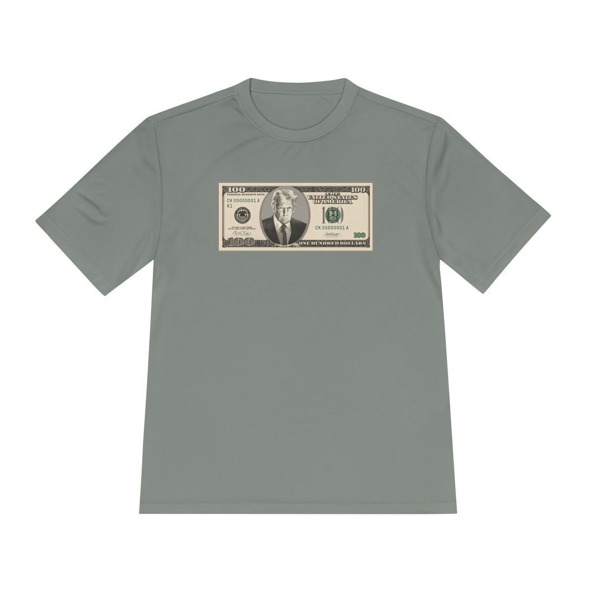 Trump $100 Bill Men's Dry-Fit Performance Tee