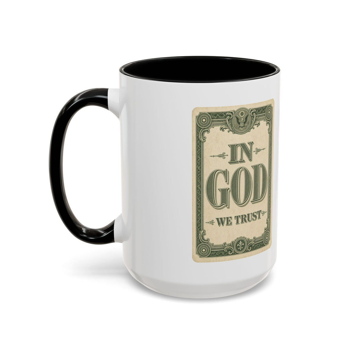 In God We Trust Card Accent Mug