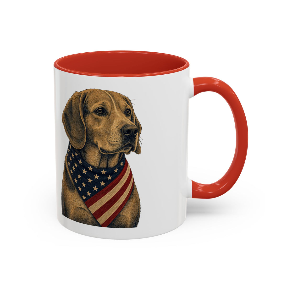 Patriotic Beagle Accent Mug