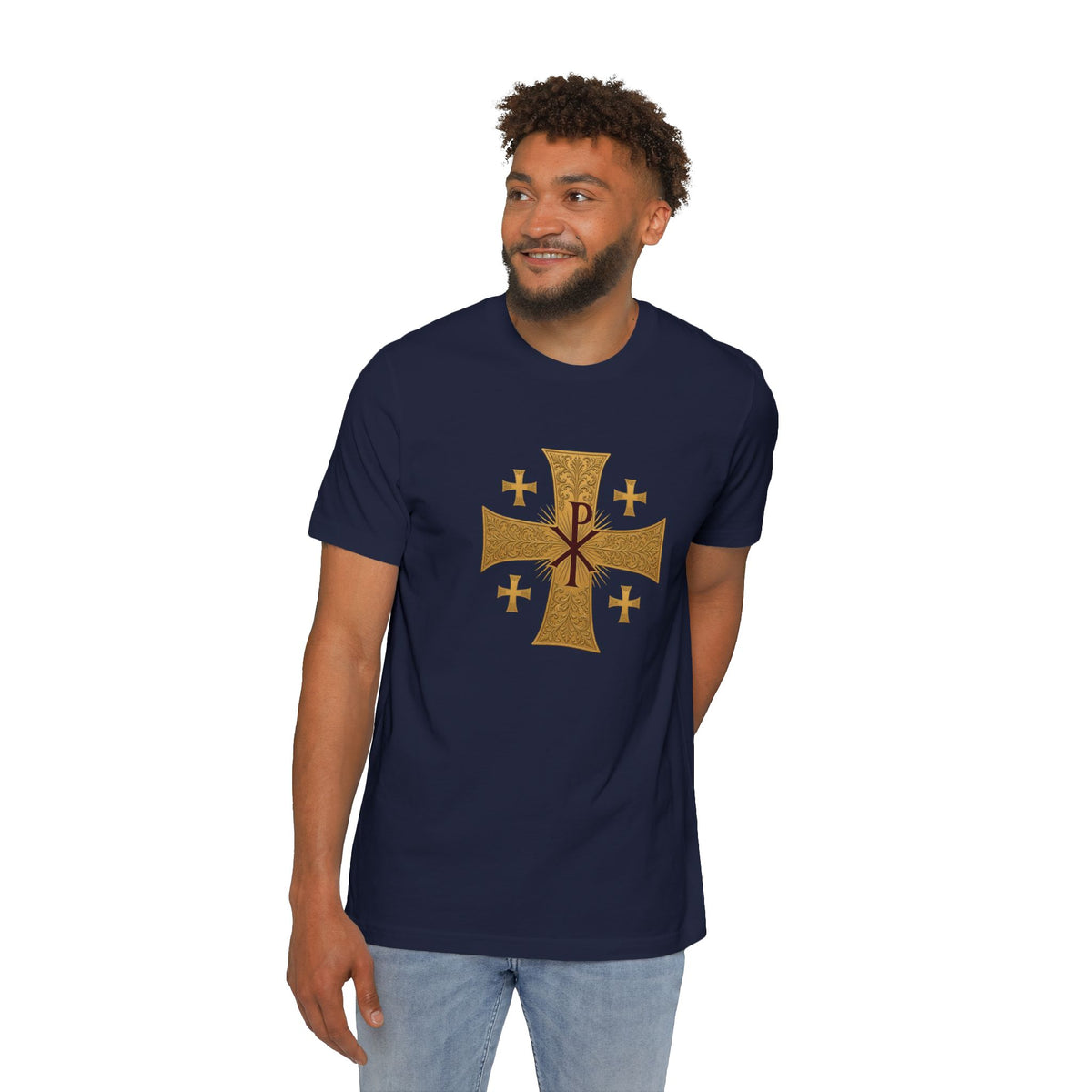 Chi-Rho Jerusalem Cross Lightweight Tee
