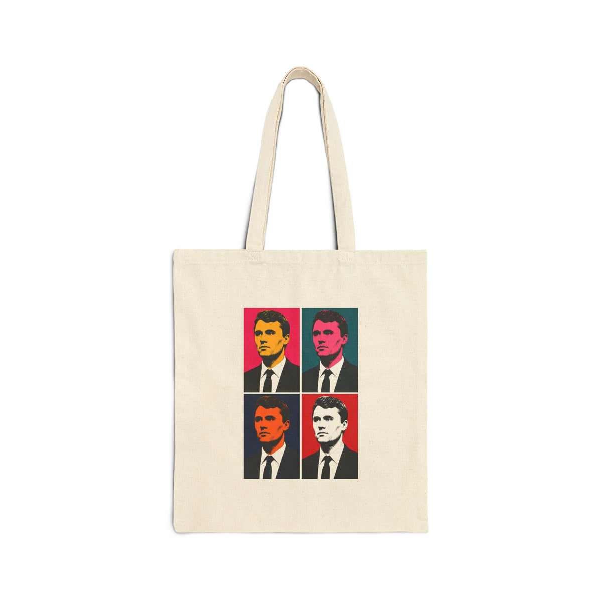 Charlie Pop Art Canvas Tote Bag