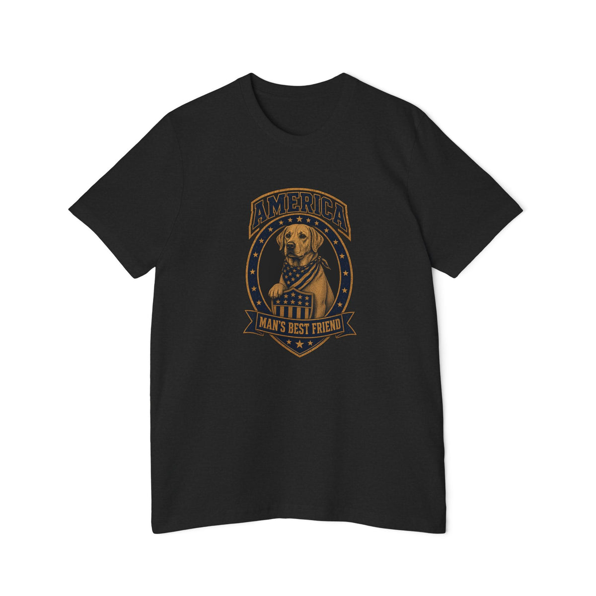 America Man's Best Friend Badge Lightweight Tee