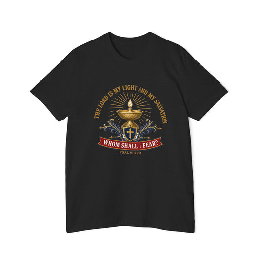 Light & Salvation Psalm 27:1 Lightweight Tee