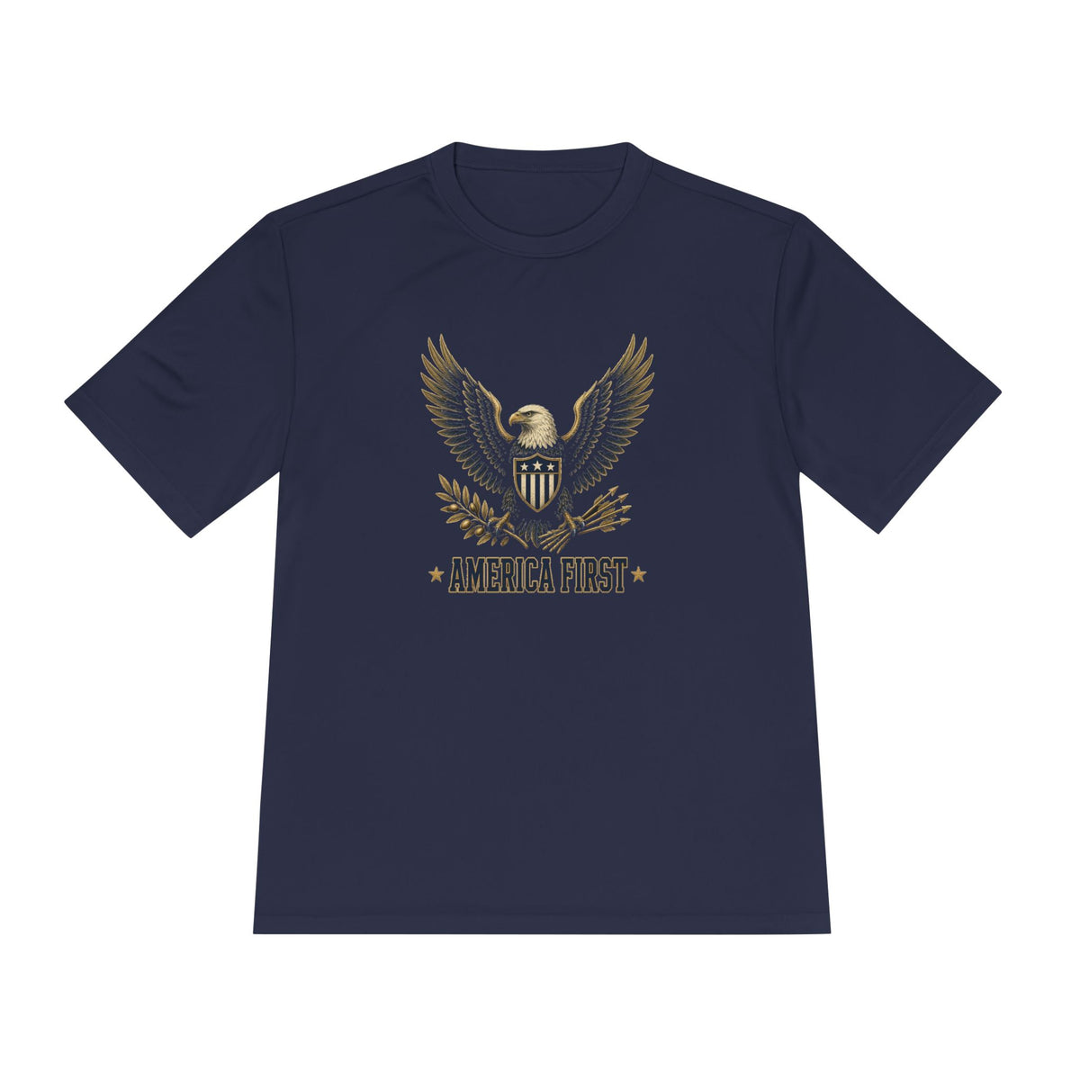 America First Eagle Men's Dry-Fit Performance Tee