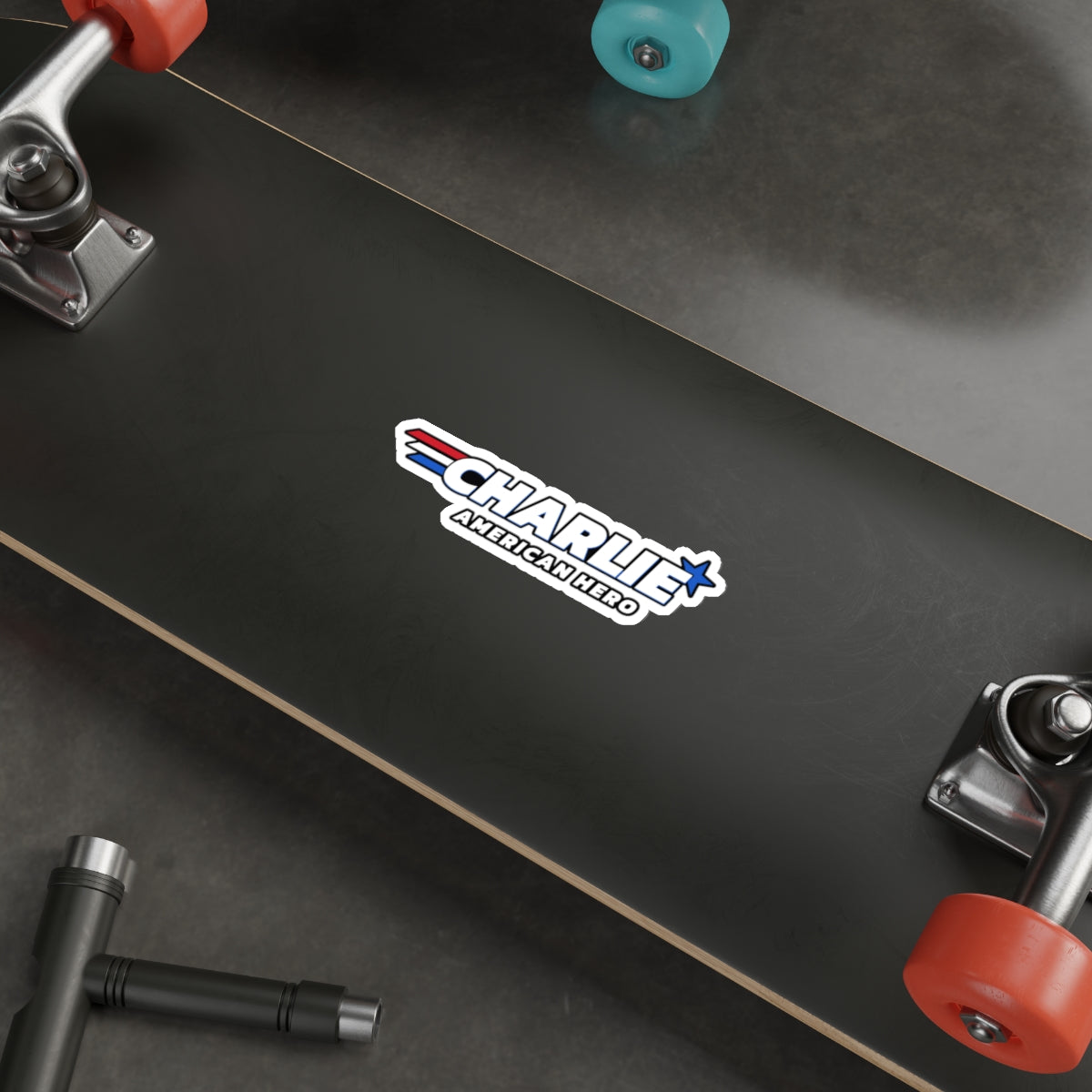 Charlie American Hero Die-Cut Sticker