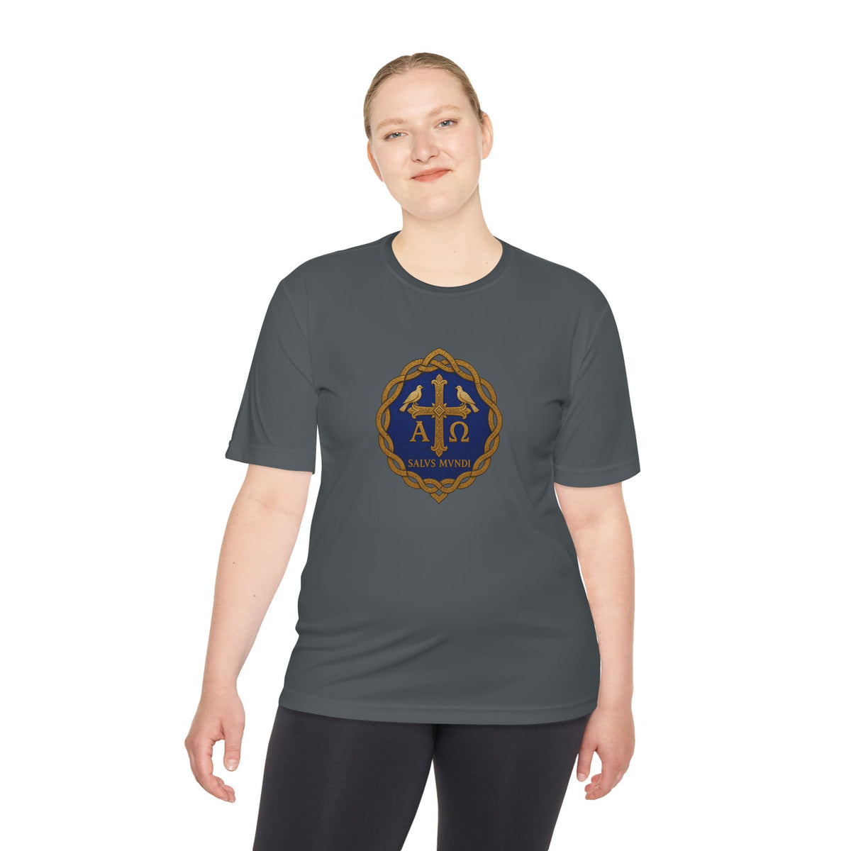 Salus Mundi Mosaic Cross Men's Dry-Fit Performance Tee
