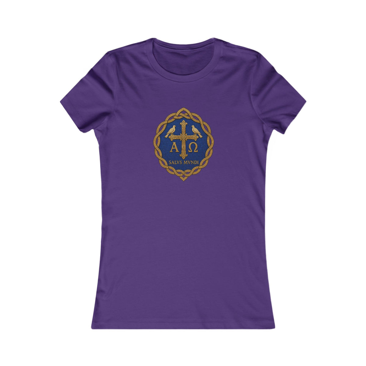 Salus Mundi Mosaic Cross Women's Slim Fit Tee