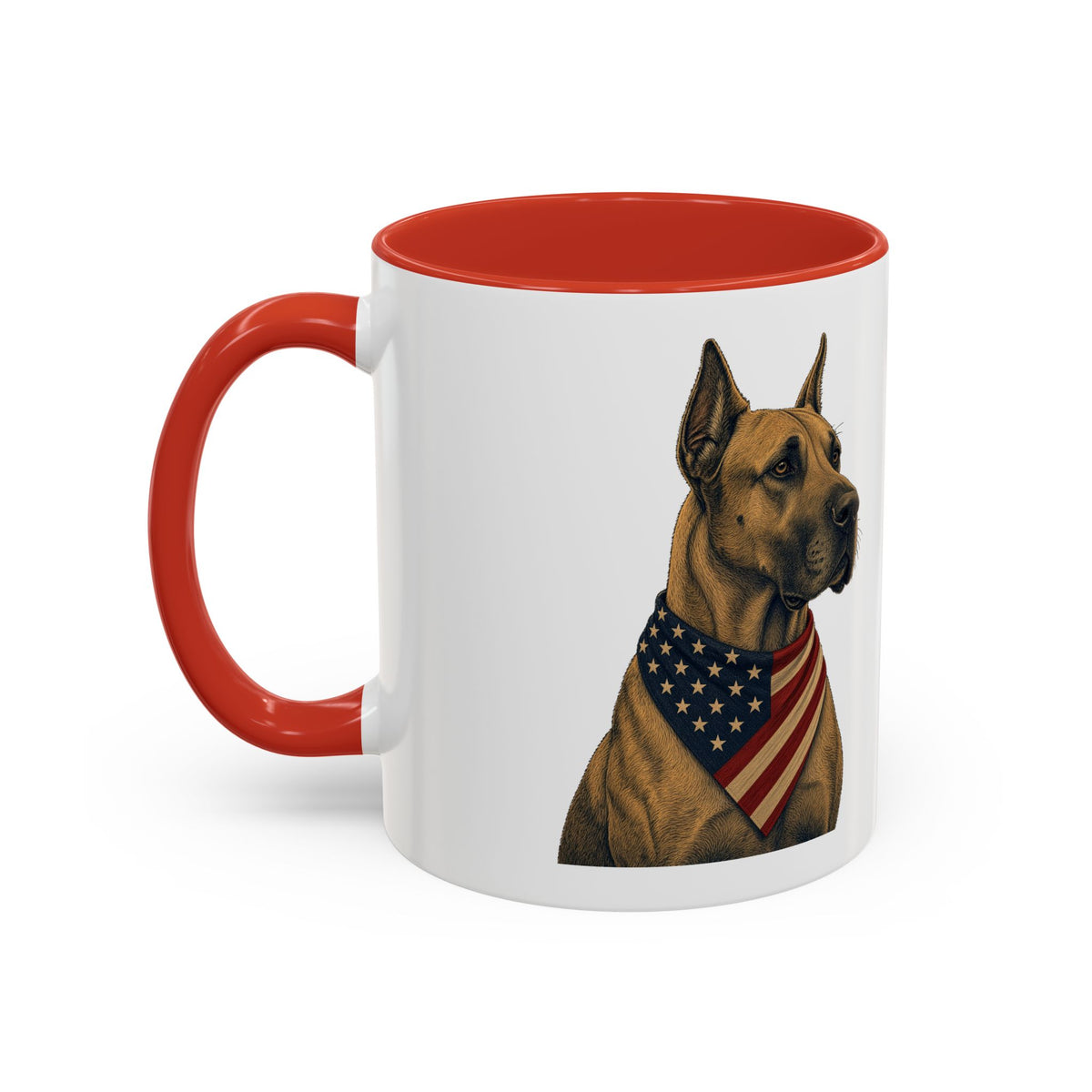 Patriotic Great Dane Accent Mug