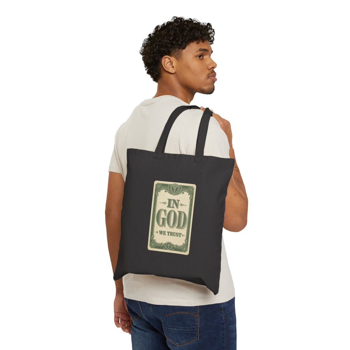 In God We Trust Card Canvas Tote Bag